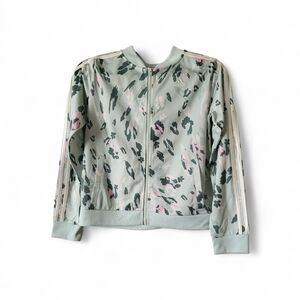 Adidas Girls Pastel Floral Bomber Jacket